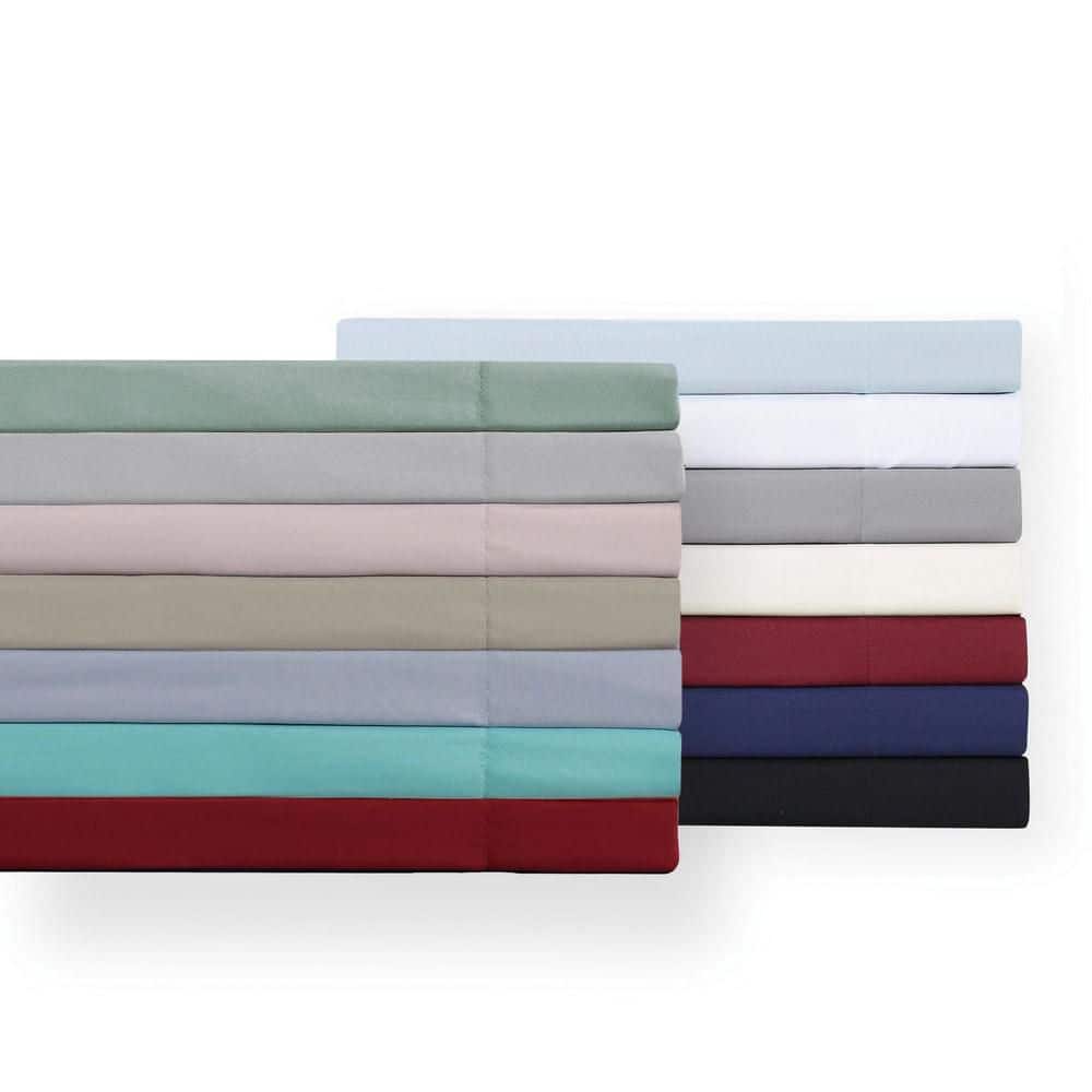Light Blue Twin Polyester Microfiber 3-Piece Sheet Set
