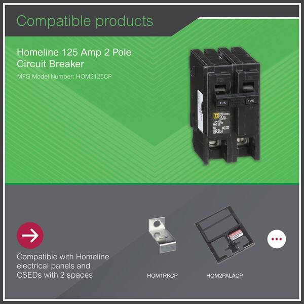 Homeline 125 Amp 2-Pole Circuit Breaker