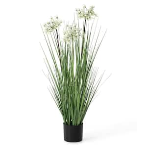 3.25 ft. Onion Grass Artificial Plants Tree in Pot