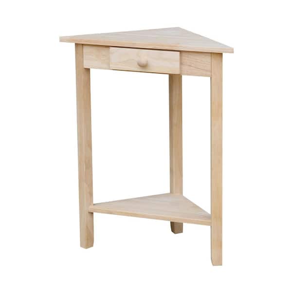 International Concepts Unfinished Storage End Table