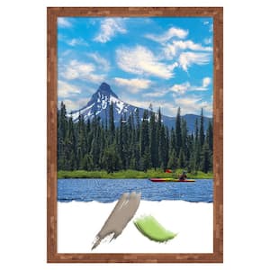 Fresco Light Pecan Wood Picture Frame Opening Size 24 x 36 in.