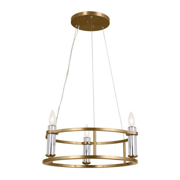 Kichler Rosalind 3-Light Brushed Traditional Chandelier