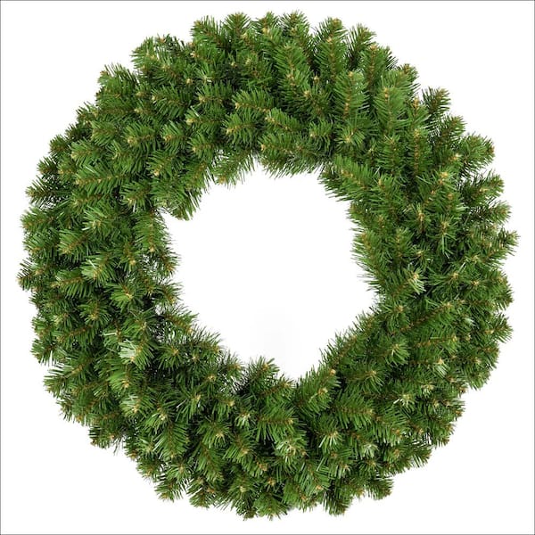 Red Sleigh Sequoia Fir 30 in. Unlit Artificial Commercial Wreath