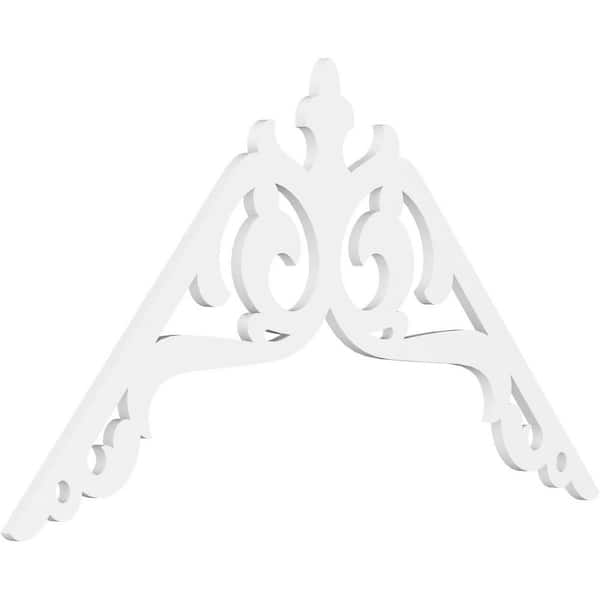 Ekena Millwork Amber 1 in. D x 35 in. W x 60 in. L Signature Urethane Gable Pediment