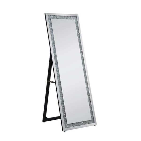HomeRoots 22 in. W x 63 in. H Composite Silver Standing Mirror