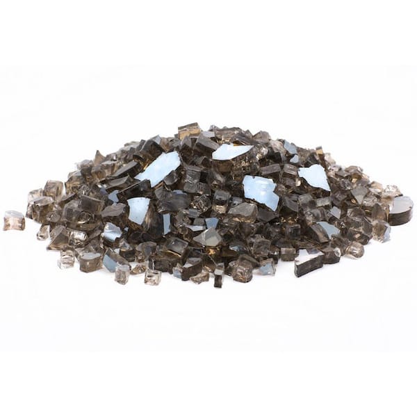Margo Garden Products 1/2 in. 10 lb. Medium Bronze Reflective Tempered Fire Glass
