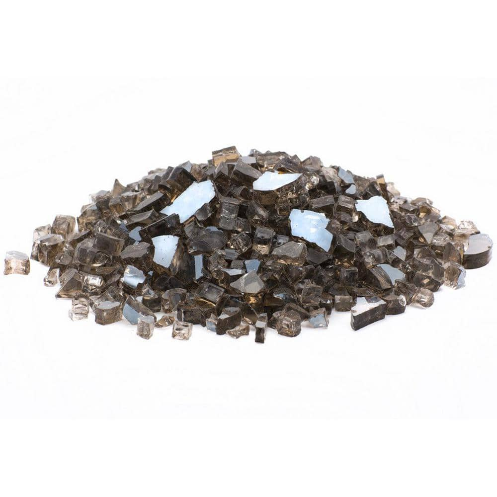 1/2 in. 20 lb. Medium Bronze Reflecitive Fire Glass -  Margo Garden Products, DFG20-R05M