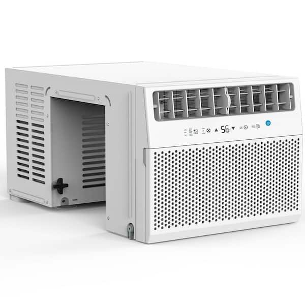 12,000 BTU (8,1000 DOE) Window Air Conditioner 115-Volt Cools 550 sq. ft. Quiet for Bedroom w/ Remote in White