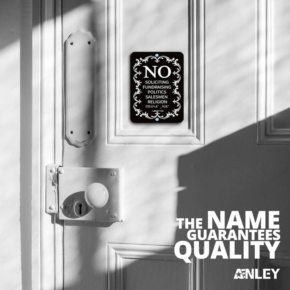 Inbox Zero No Soliciting Sign for Home and Business, Do Not Ring The Bell Sign 6" x 4.5"