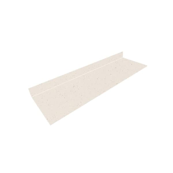 8 ft. Solid Surface Countertop in Yukon Riverstone with Matte Finish