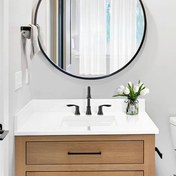 LANDOLT 21 in. W Quartz Vanity Sidesplash in White LASQD55WH - The