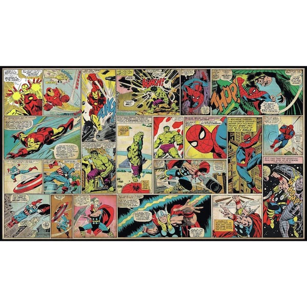 DC Comics Wall Mural - Vintage Comic Book Covers Wallpaper Mural
