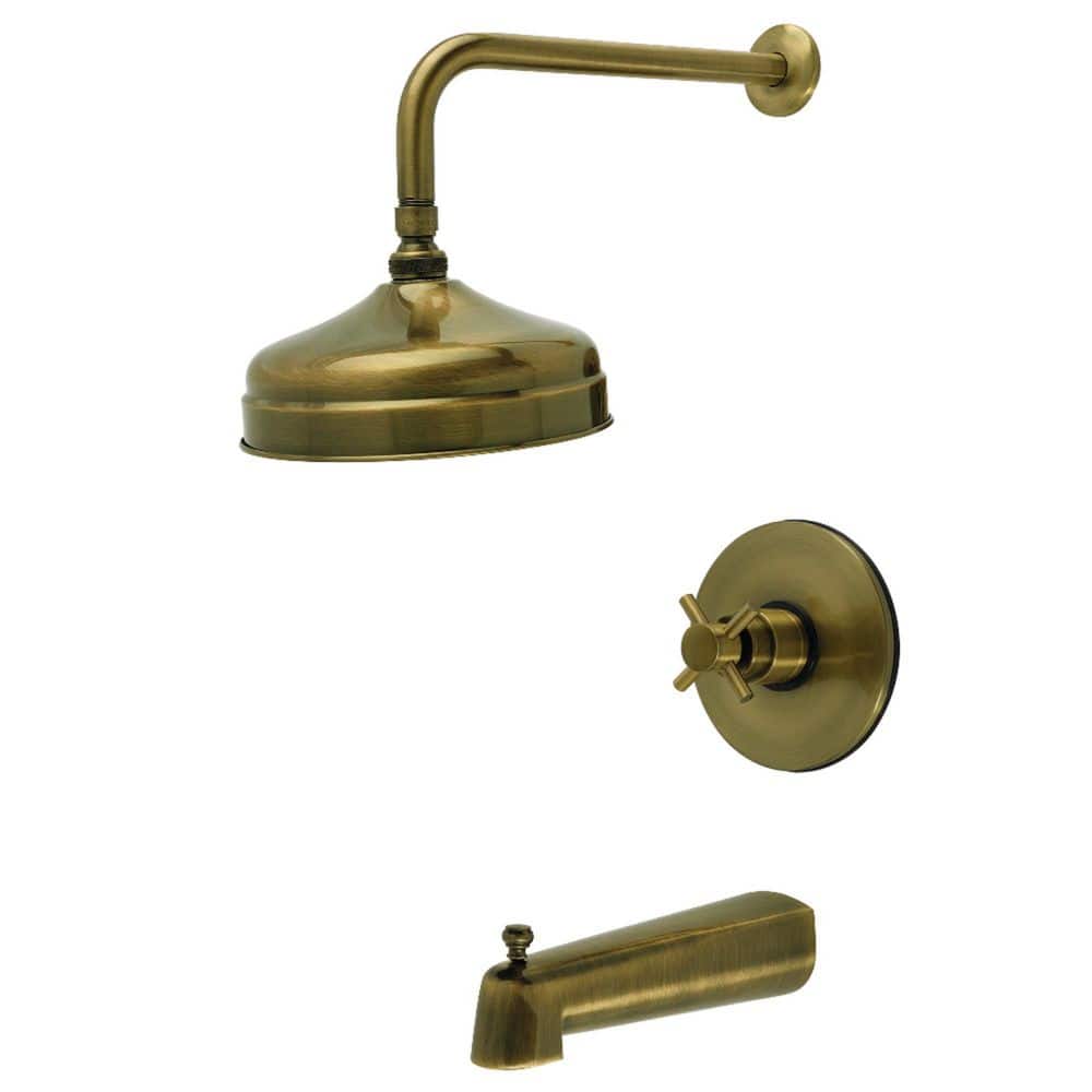 Concord 1-Handle Tub and Shower Faucet in Antique Brass price history on PriceWatchPro