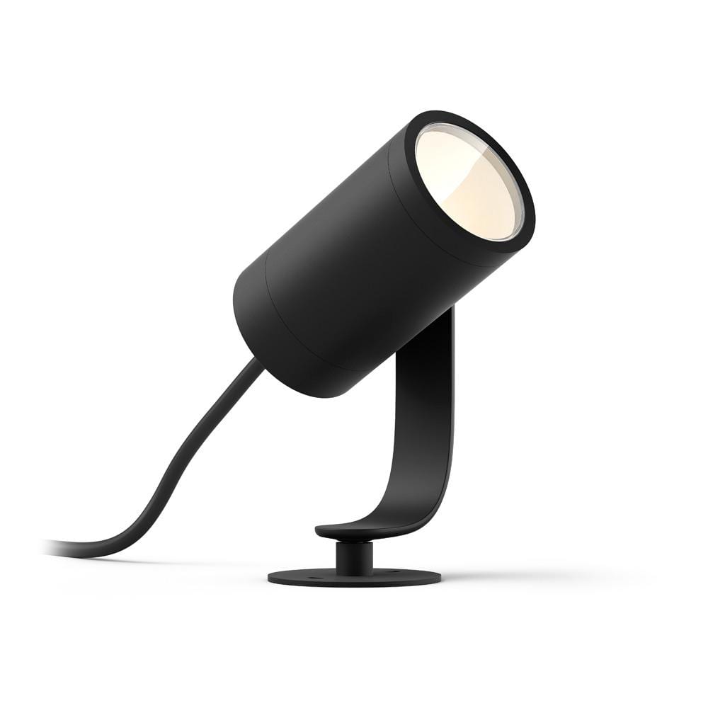 Philips Hue Black Matte Chrome Outdoor LED Smart Spot Light