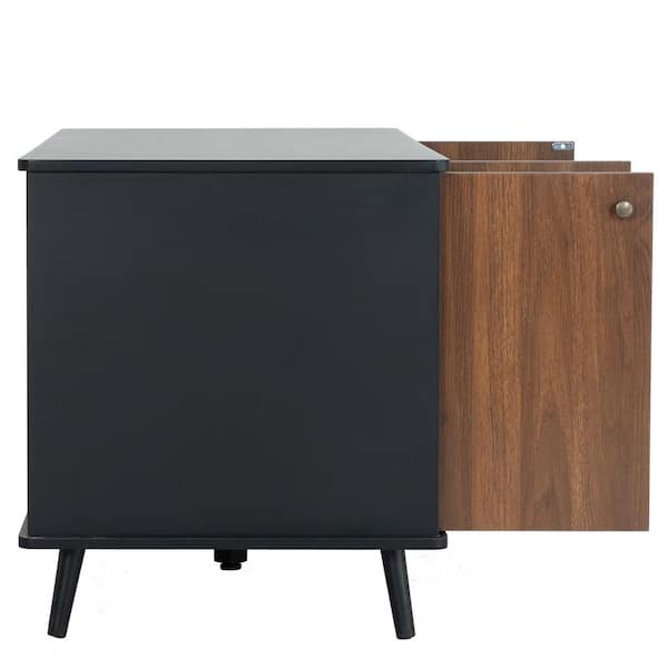 Litter Box Enclosure, Cat Litter Box Furniture with Hidden, Indoor Cat Washroom Storage Bench Side Table Cat House