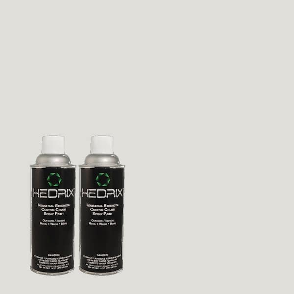 Hedrix 11 oz. Match of ECC-33-2 Silver Sands Flat Custom Spray Paint (2-Pack)