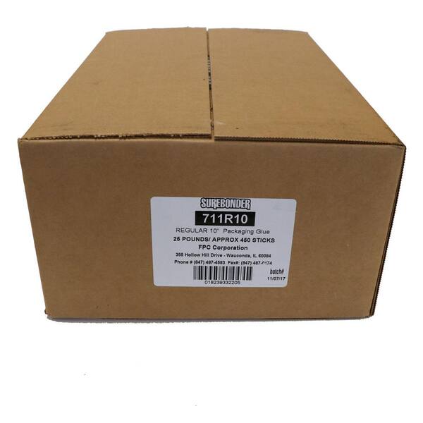 7/16 Manual Packing Lines & Factories Carton Sealing 5 Pound Bulk Supply 5LB/Box FIXSY Carton Packgaing Hot Glue Sticks Full Size 10 Long x .44 Diameter Box Forming 90 Sticks Approx 