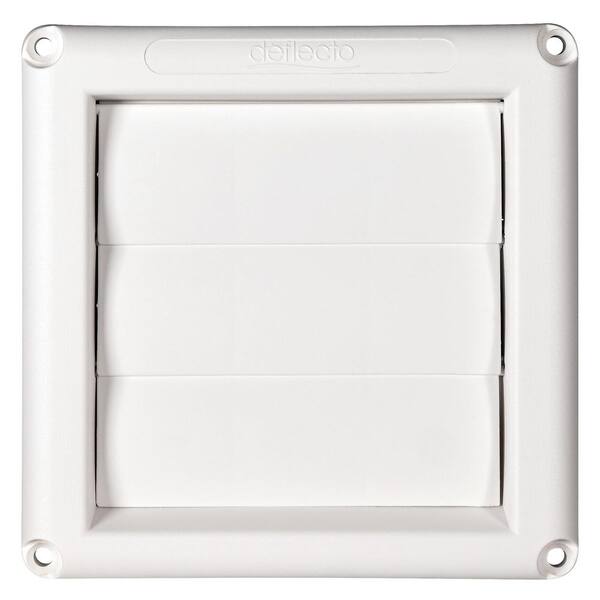 thumbnail image 2 of HG Power Dryer Vent Covers (2-Pack) - Adjustable 4" To 6" Louvered Outdoor Covers With Screws, White Plastic 2 of 11
