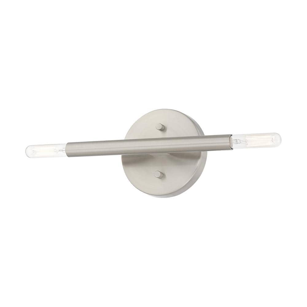 Copenhagen Brushed Nickel Industrial Wall Sconce