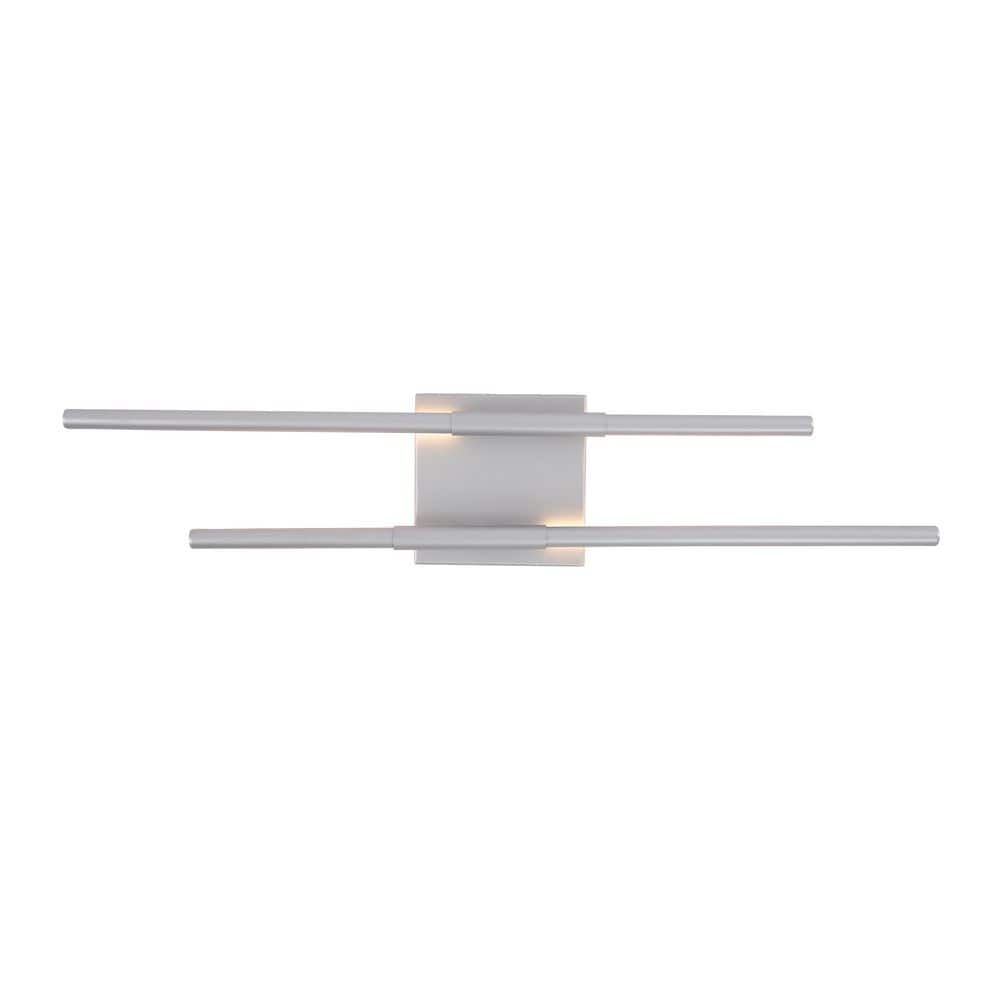 25.7 in. 2-light Silver LED Vanity Light Bar Dimmable Sconces Wall Lighting for Bathroom price history on PriceWatchPro