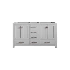 Modero 60 in. Bath Vanity Cabinet without Top in Chilled Gray
