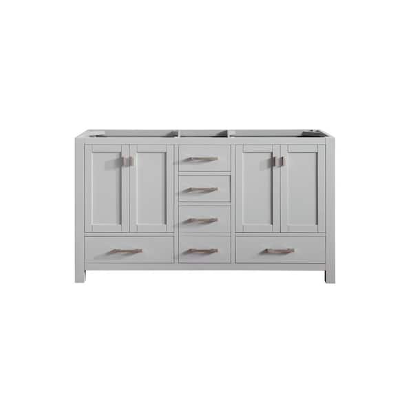 Modero 60 in. Bath Vanity Cabinet without Top in Chilled Gray