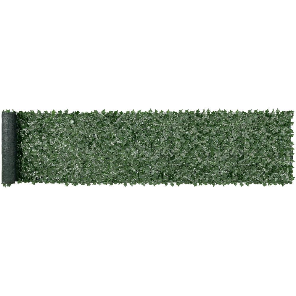 Artificial Green Wall 39 in. x 198 in. Polyethylene Ivy Privacy Garden Fence Screen Greenery Faux Hedges Vine Leaf price history on PriceWatchPro