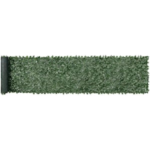 Artificial Green Wall 39 in. x 198 in. Polyethylene Ivy Privacy Garden Fence Screen Greenery Faux Hedges Vine Leaf