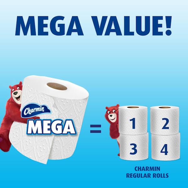 18-Mega Plus Rolls Details about   Ultra-Strong Toilet Paper 