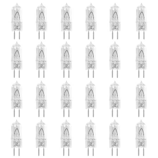 35-Watt Bright White (2700K) T4 GY6.35 Bi-Pin Base Dimmable Decorative Halogen Light Bulb (24-Pack)