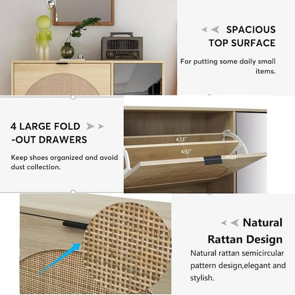 Adjustable Drawer Shoe Cabinets Kids Big Storage Multilayer Shoe