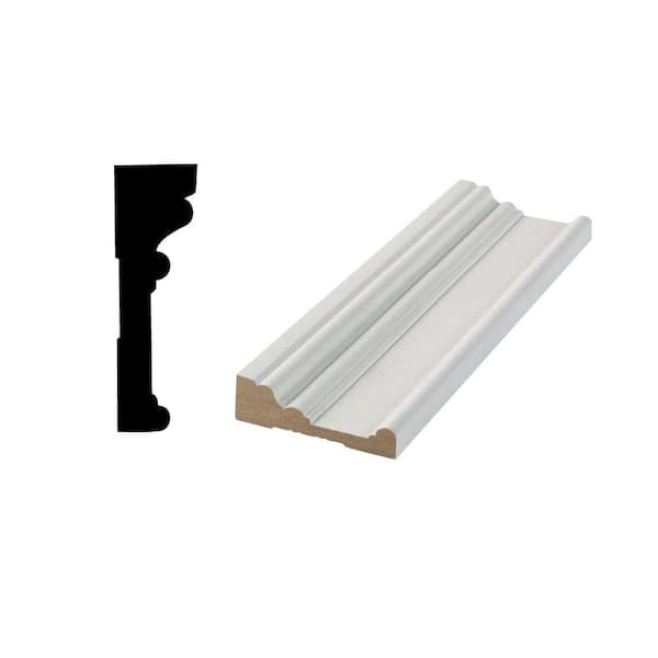 RB 3 0.984 in. x 3-1/2 in. Primed Medium Density Fiberboard Door and Window Casing