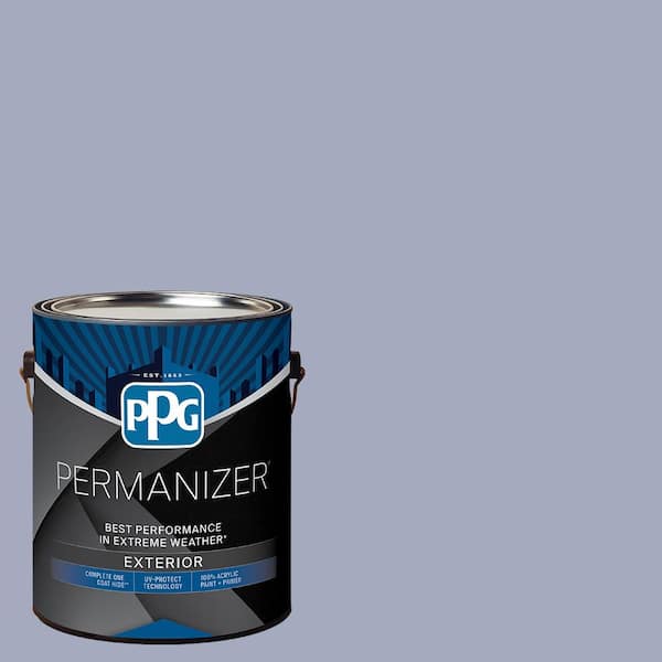 PERMANIZER 1 gal. PPG1168-4 Lilac Time Semi-Gloss Exterior Paint