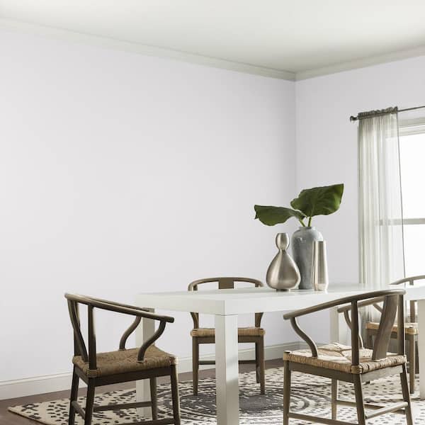 Glidden Premium - 5 gal. PPG1014-2 Gray Whisper Satin Interior Latex Paint