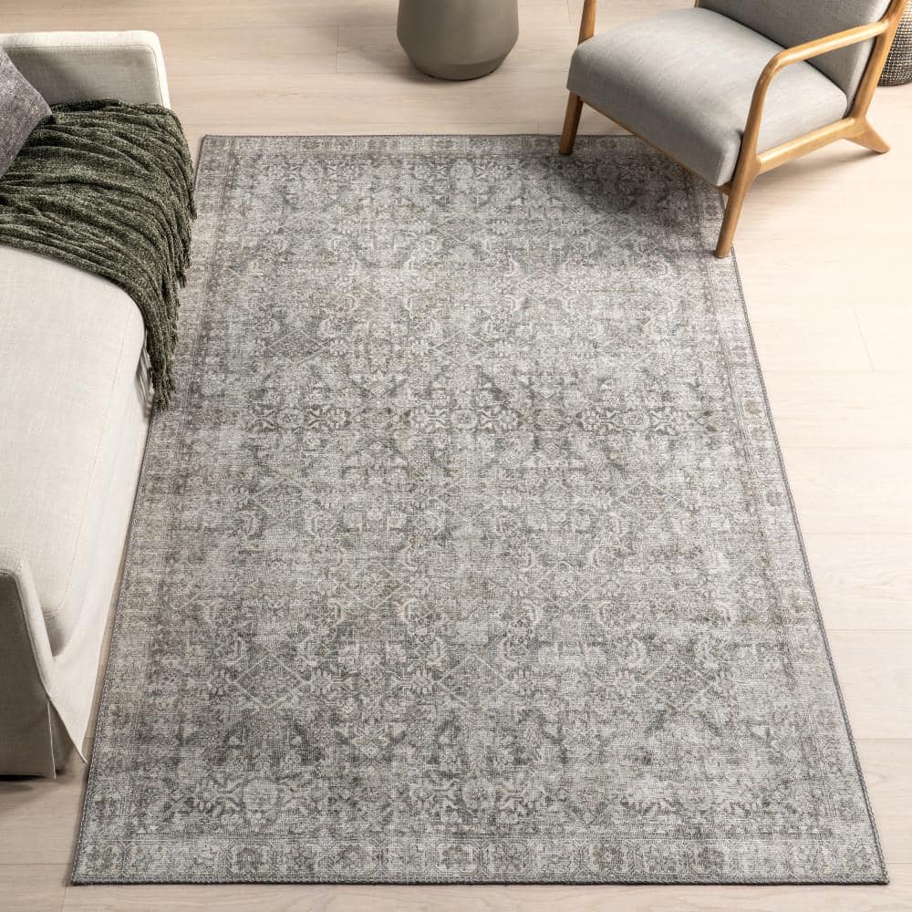 Calianna Grey 8' x 10' Synthetic Flat Woven Handmade Area Rug