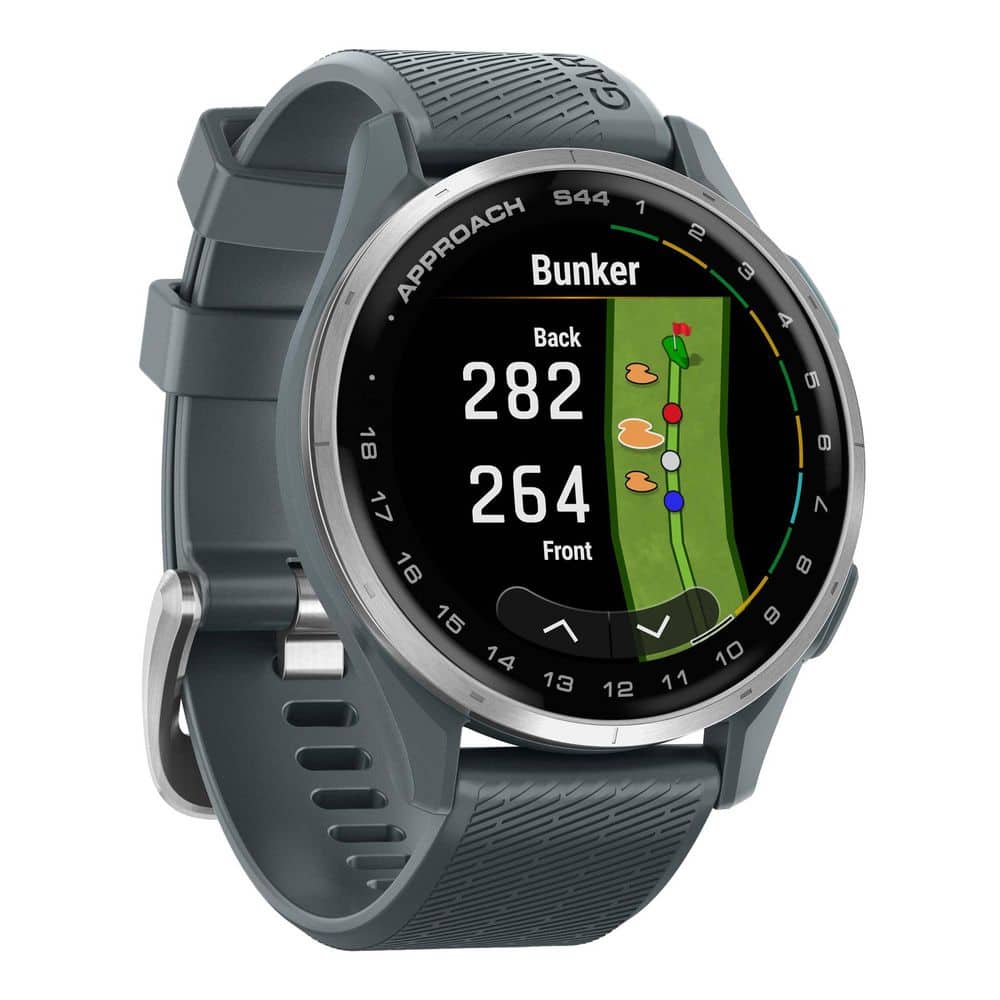 GARMIN Approach S44 ゴルフGPSウォッチ Twilight Garmin Approach S44 GPS Golf Smartwatch in Silver/Twilight, 1.7 in