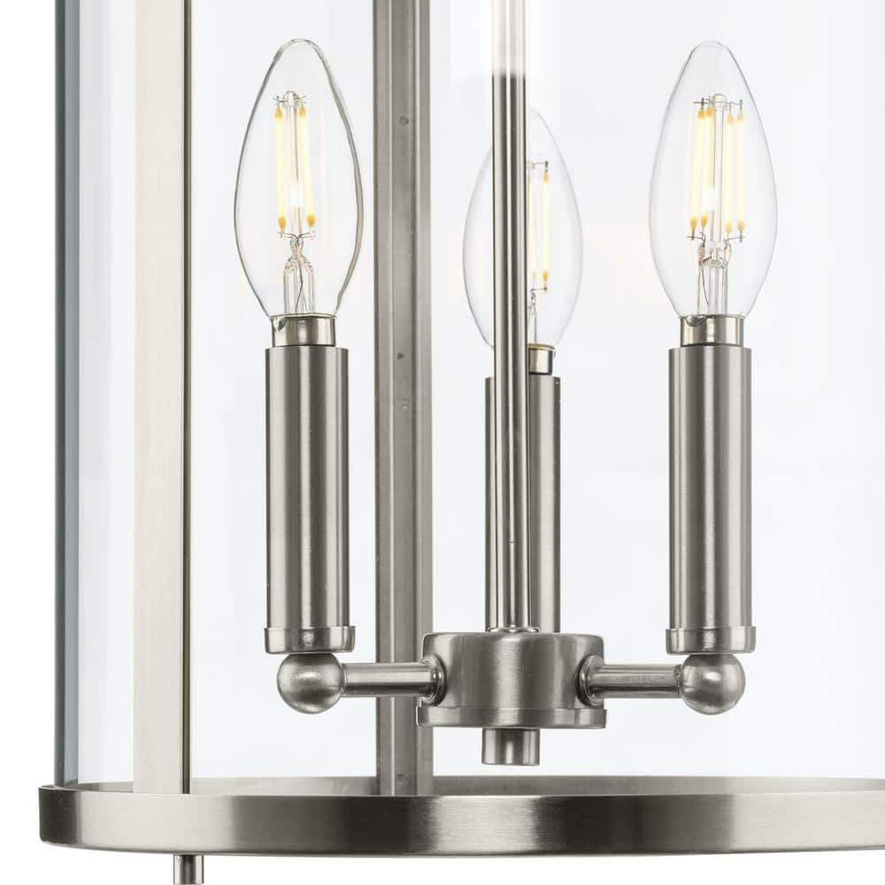 Gilliam Brushed Nickel Glass Foyer Light