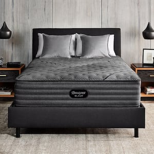 Black L-Class Full Firm 13.75 in. Mattress Set with 6 in. Foundation