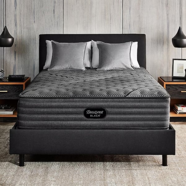 Beautyrest Black L-Class Queen Firm 13.75 in. Mattress Set with 9 in. Foundation