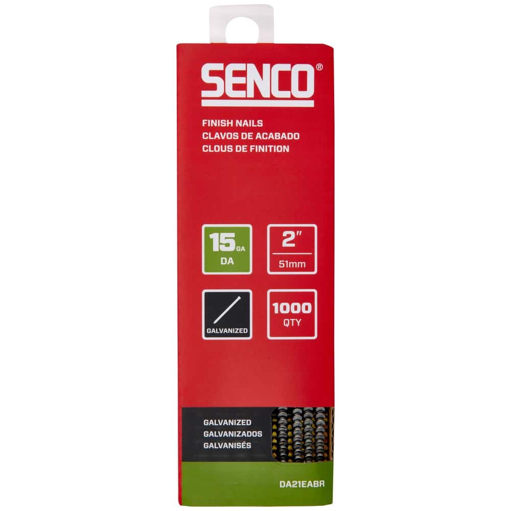 Senco - 2 in. x 15-Gauge 34-Degree Galvanized Brad Nails 1000 Per Pack