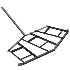 Driveway Drag 81.49 in. Width Tow Behind Drag Harrow, Q235 Steel Driveway Grader with Adjustable Bars