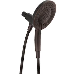 In2ition 5-Spray Patterns 1.75 GPM 6.63 in. Wall Mount Dual Shower Heads in Venetian Bronze