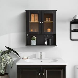 Black Bathroom Wall Cabinets