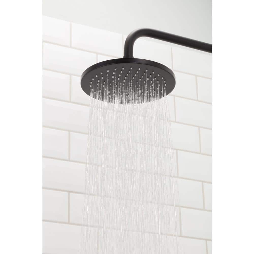 Matte Black Brass Round Rain Shower Head