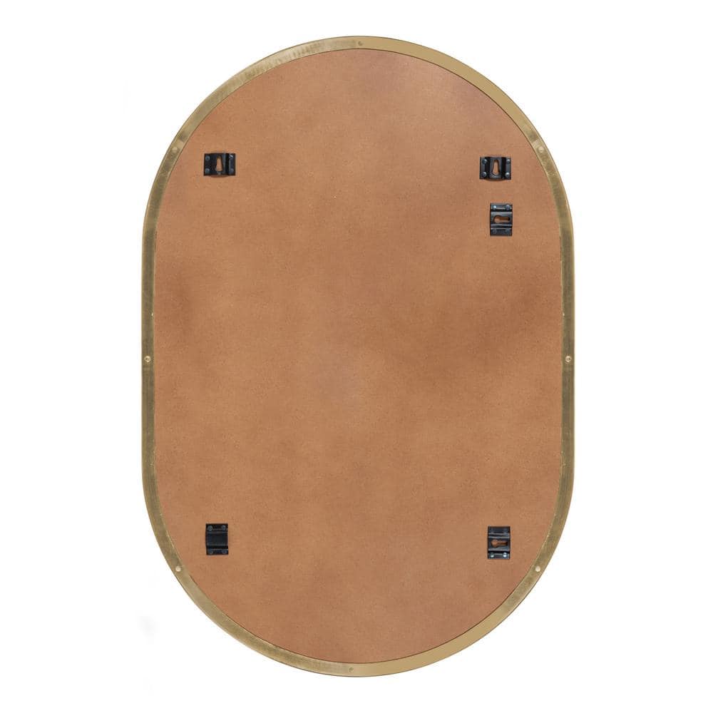 Elegant Gold Full-Length Capsule Wall Mirror 23x35