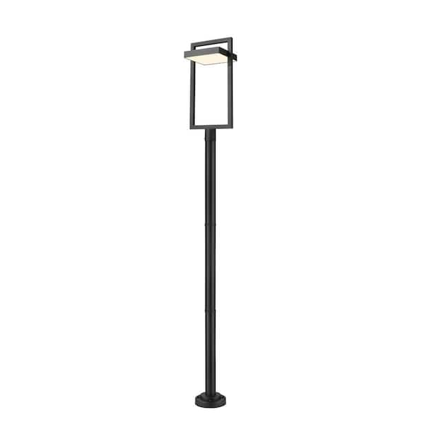 Luttrel 104.25 in. 1 Light Black Aluminum Hardwired Outdoor