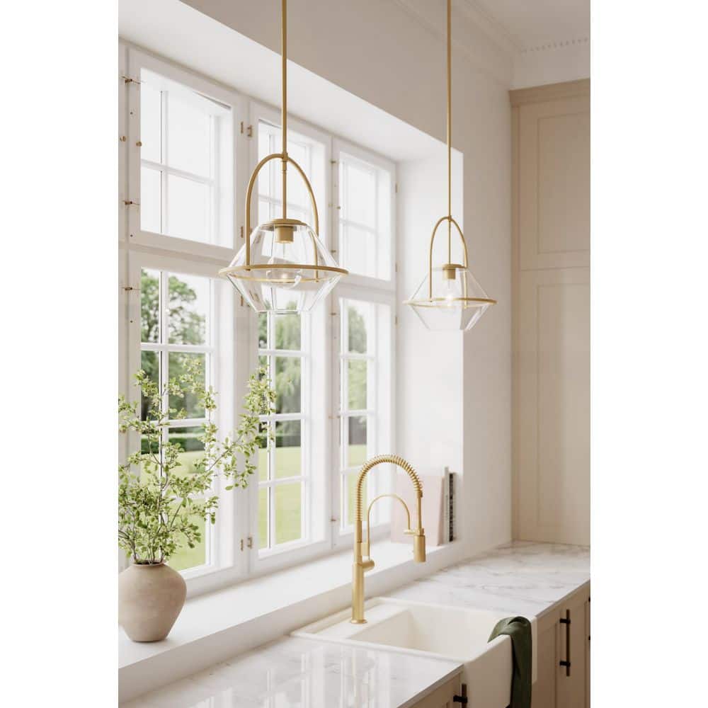 Minka Lavery Corlayn 60-Watt 1-Light Legacy Brass Pendant Light