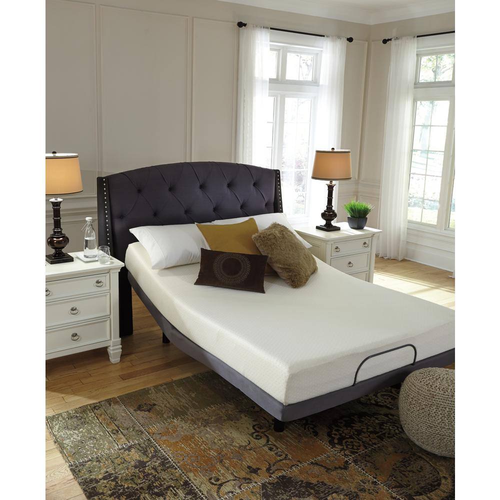 White 8-Inch Medium Firm Memory Foam Queen Mattress