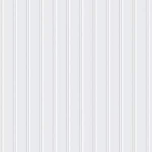 Beadboard Gloss White Paintable 4 ft. x 8 ft. Faux Tin Glue-Up Wainscoting Panels - (3-Pack) (96 sq. ft./Case)