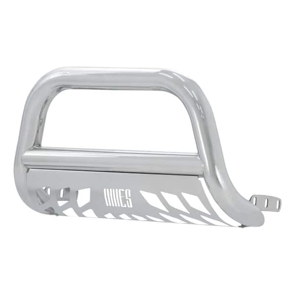Aries 3-Inch Polished Stainless Steel Bull Bar, No-Drill, Select Avalanche, Silverado, Suburban, Tahoe, Sierra, Yukon, XL